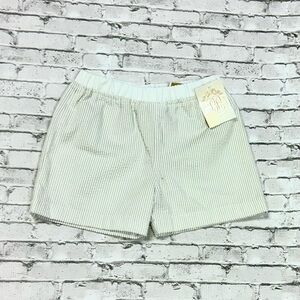 Beaufort Bonnet Company Boys Shelton Shorts 5 Tan Seersucker NWT Preppy Classic